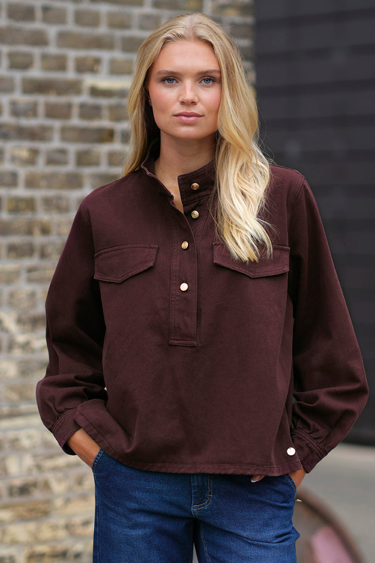 Prepair Bianca Blouse Blouse Bordeaux