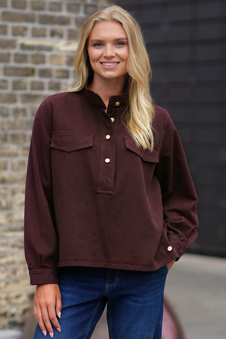 Prepair Bianca Blouse Blouse Bordeaux