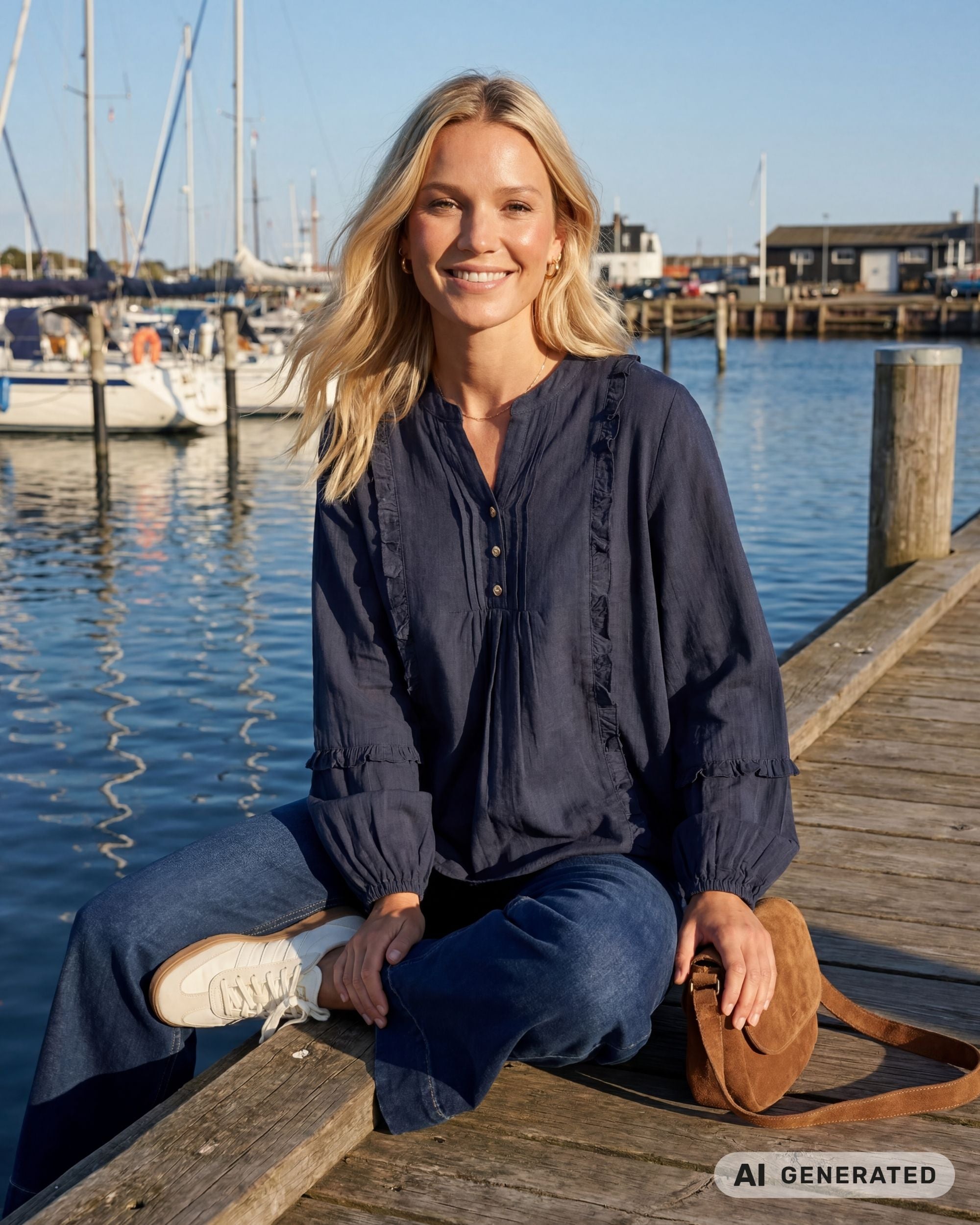 Prepair Camilla Blouse Blouse Navy