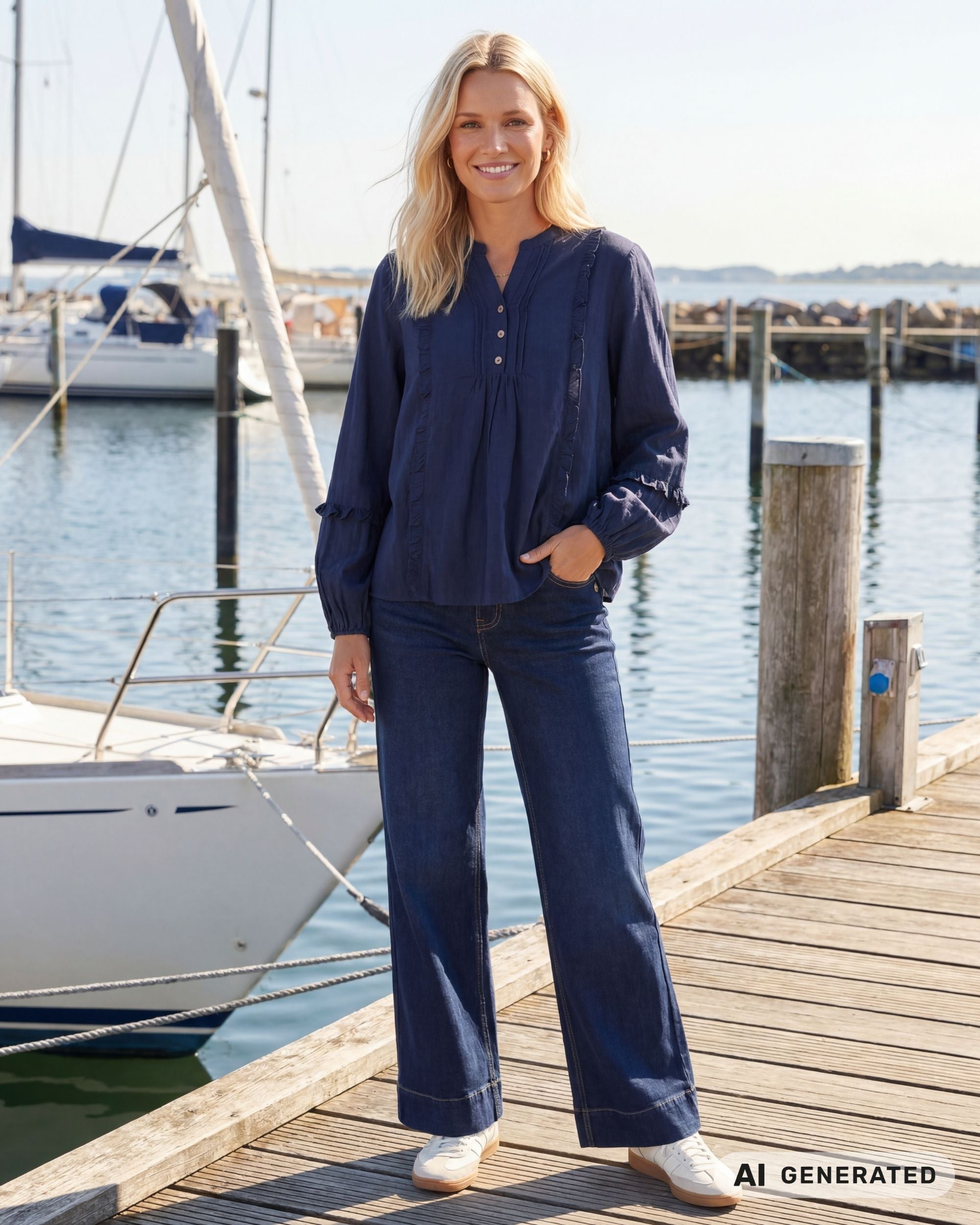 Prepair Camilla Blouse Blouse Navy