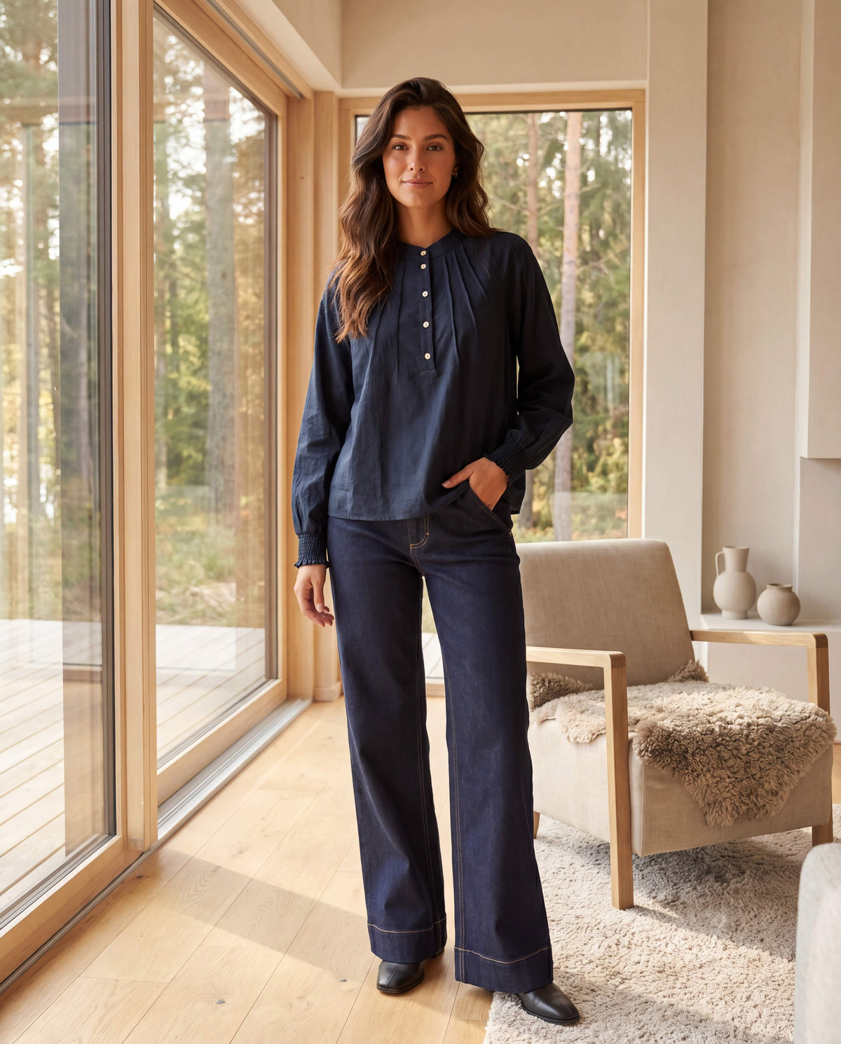 Prepair Gabriella Blouse Blouse Navy - ai