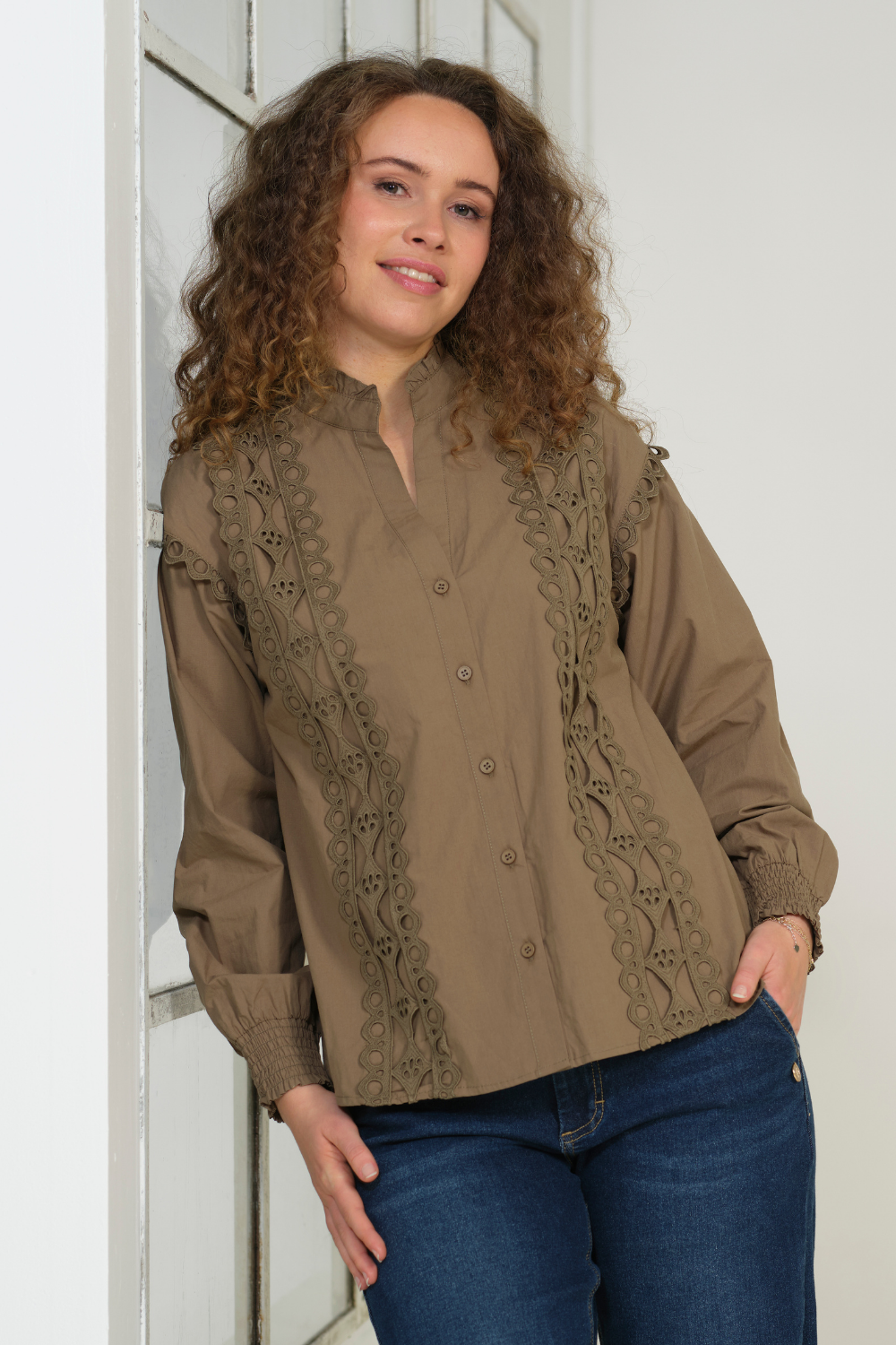 Prepair Monique Blouse Blouse Army