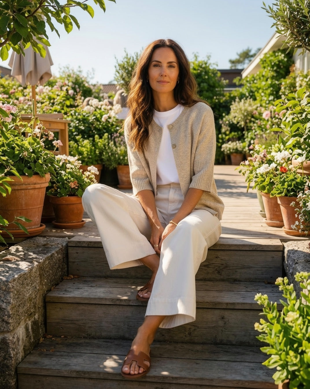 Prepair Naomi Knit Cardigan Cardigan Sand