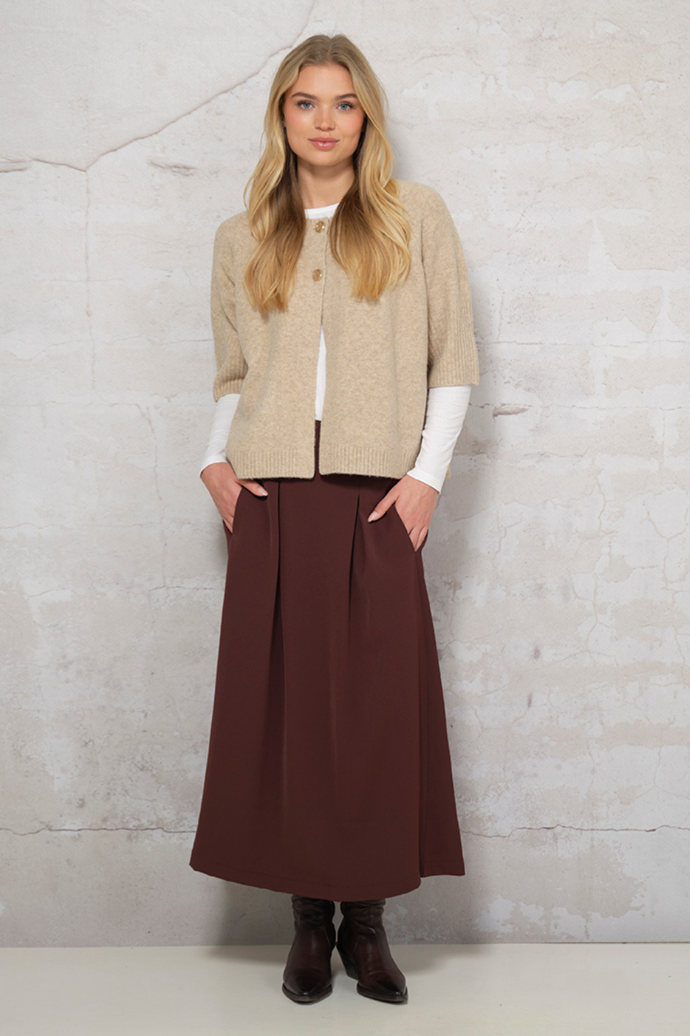 Prepair Pauline Skirt Skirt Bordeaux