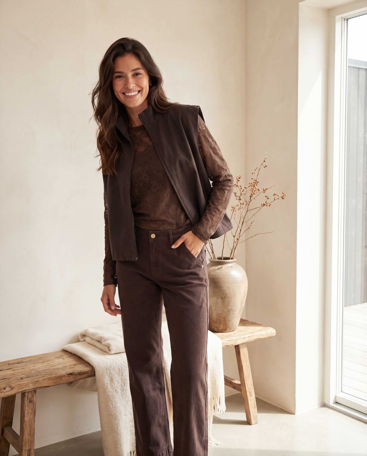 Prepair Anni Vest Vest Brown