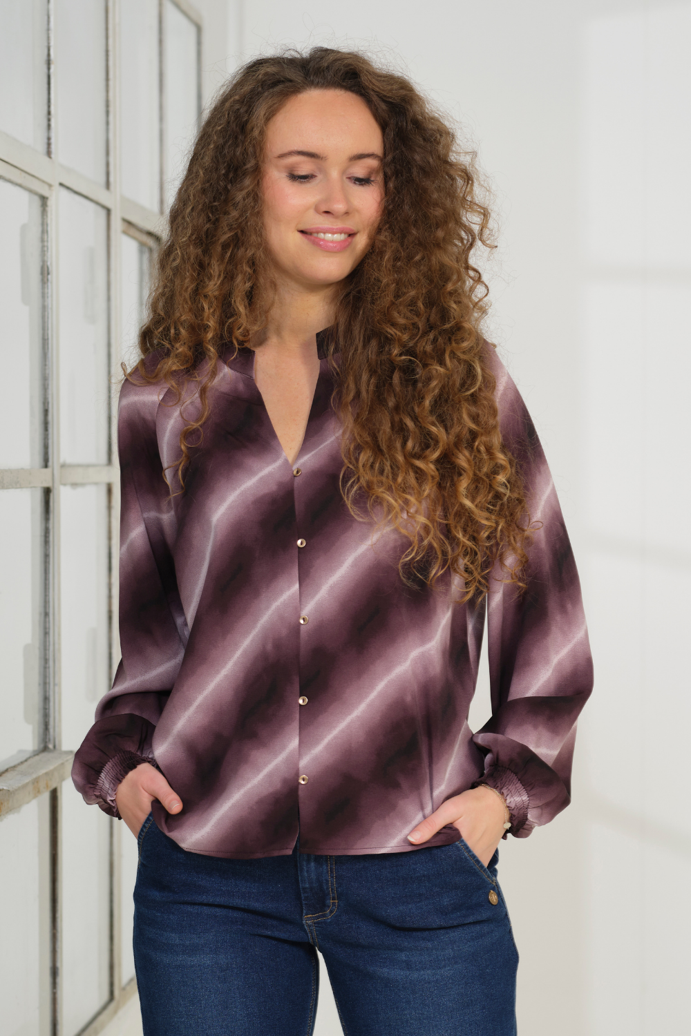 Prepair Arianna Blouse Blouse Bordeaux Print