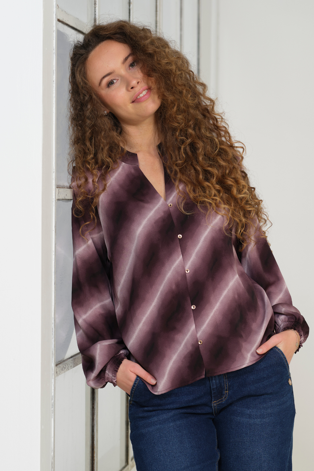 Prepair Arianna Blouse Blouse Bordeaux Print