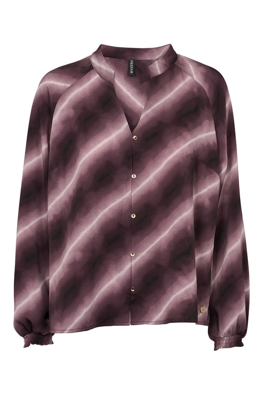 Arianna Blouse / 2874 - Bordeaux Print