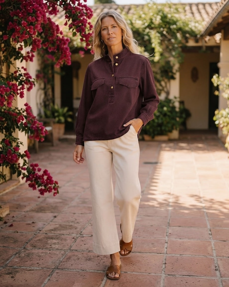 Prepair Bianca Blouse Blouse Bordeaux