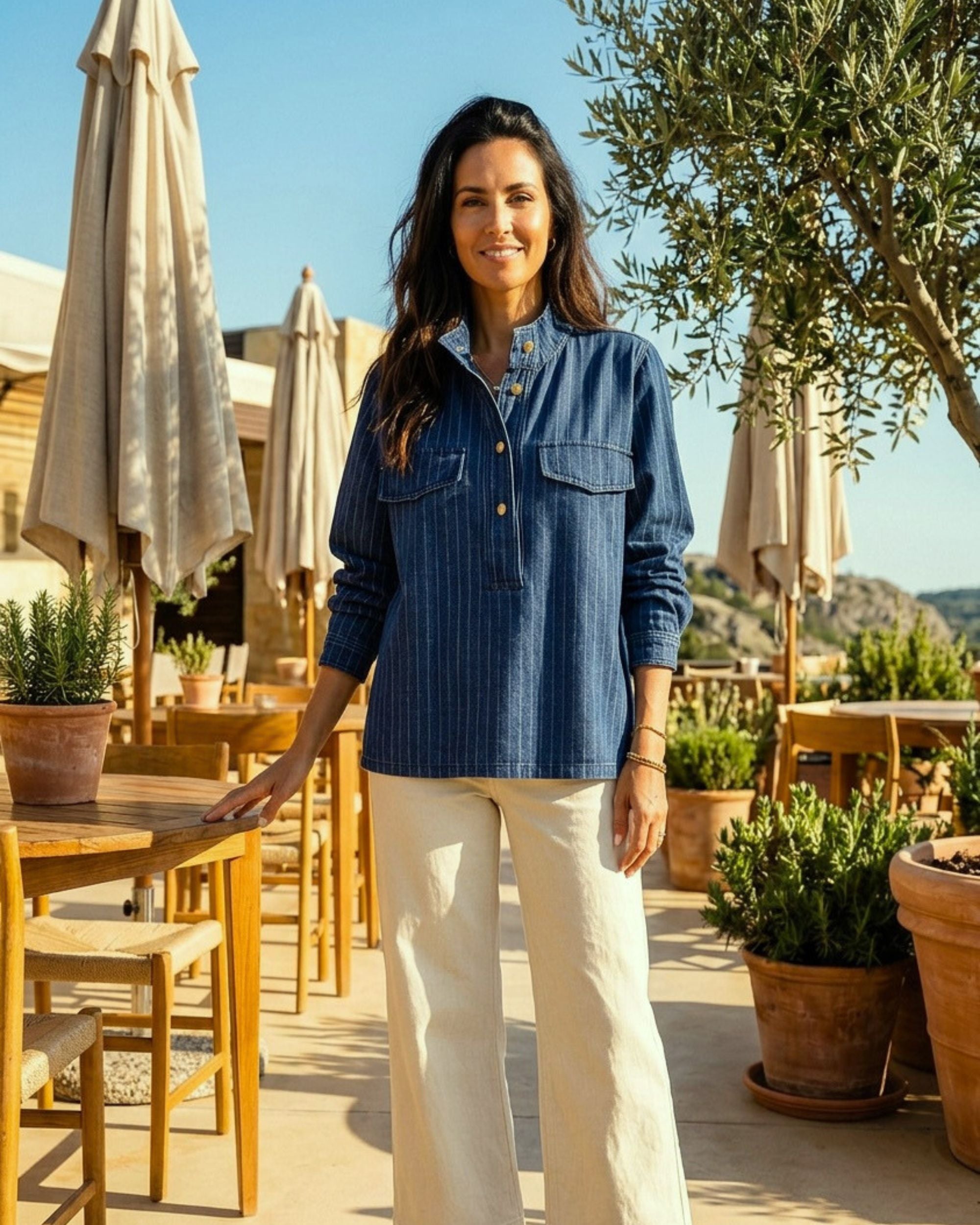 Prepair Bianca Blouse Blouse Blue