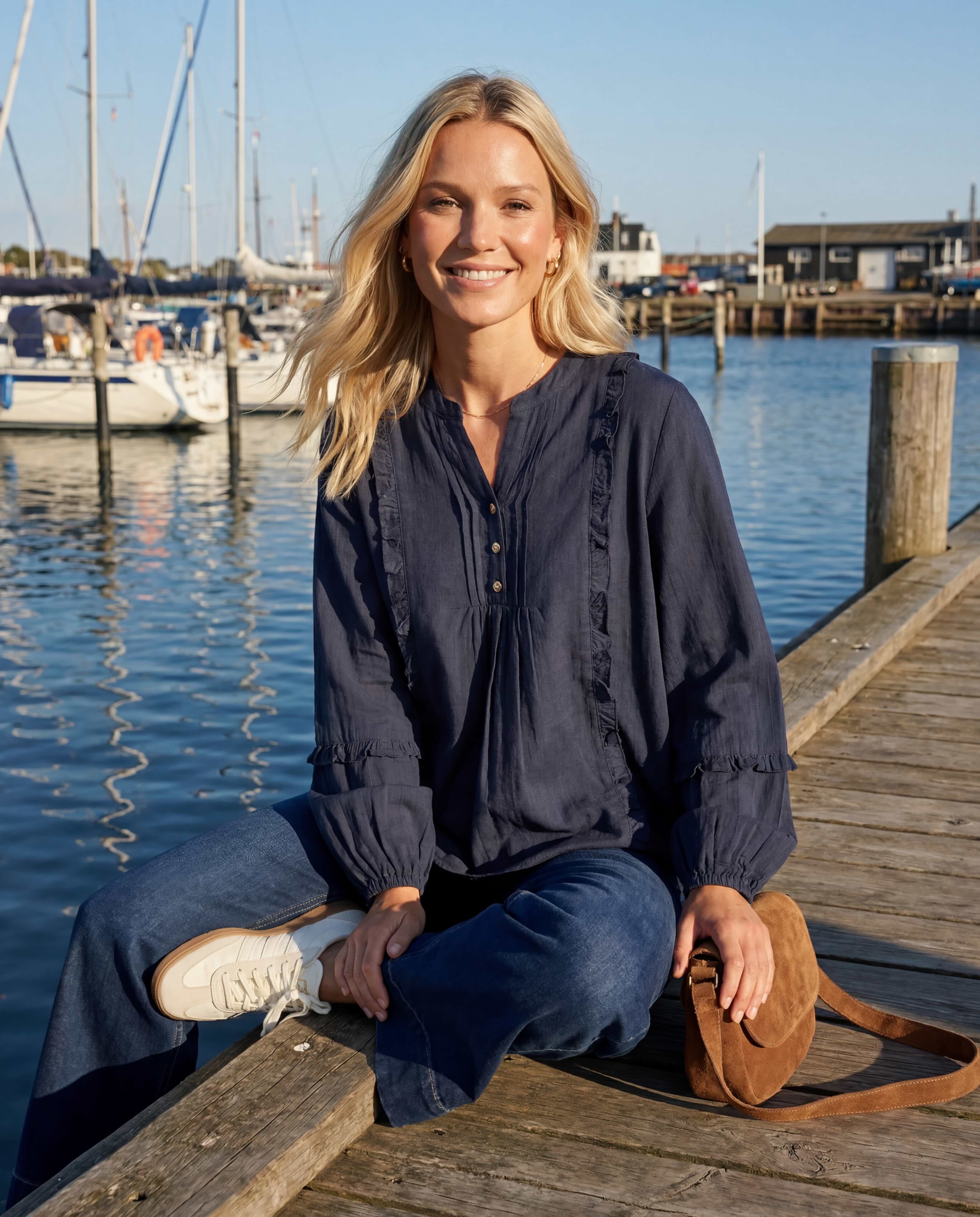 Prepair Camilla Blouse Blouse Navy - ai