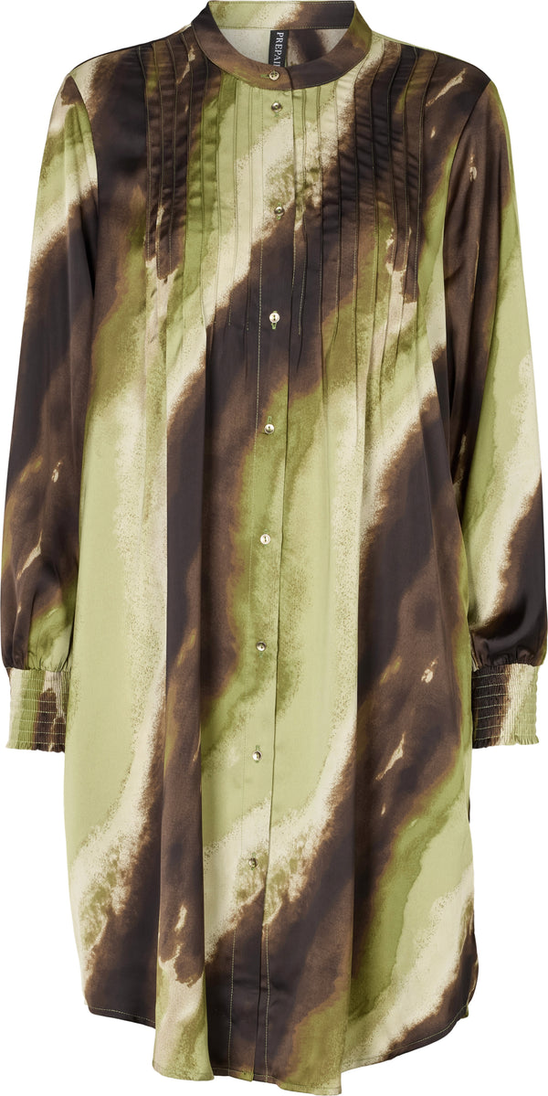 Prepair Carrie Dress Dress Brown Green Print