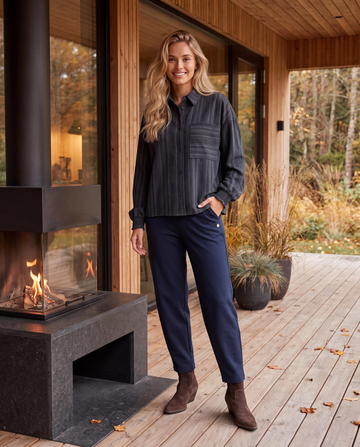 Prepair Celine Pants Pants Navy - ai