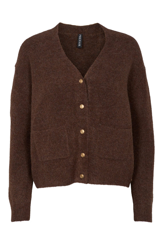 Gigi Knit Cardigan / 2853 - Chocolate Brown