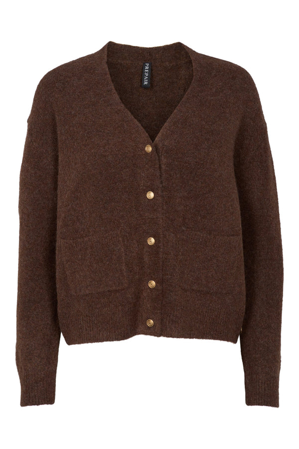Prepair Gigi Knit Cardigan Cardigan Chocolate Brown