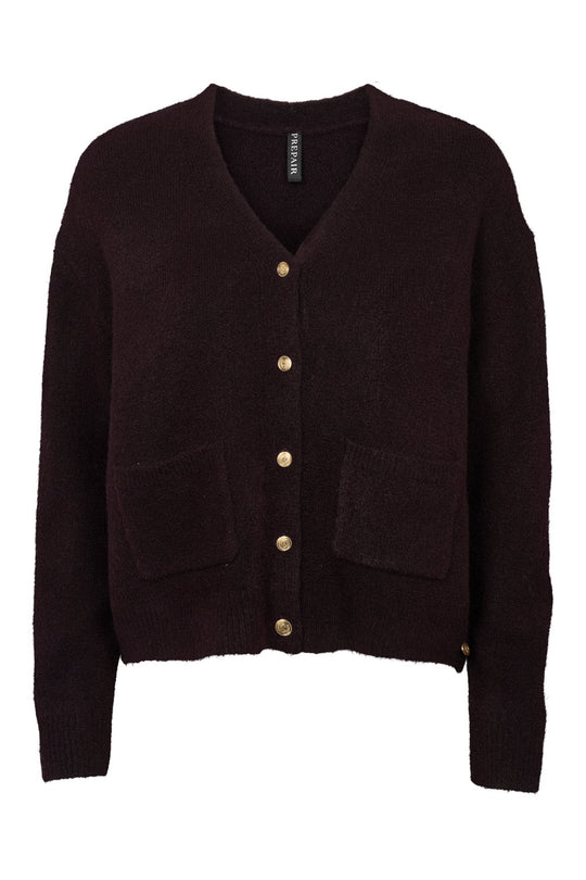 Gigi Knit Cardigan / 2882 - Bordeaux