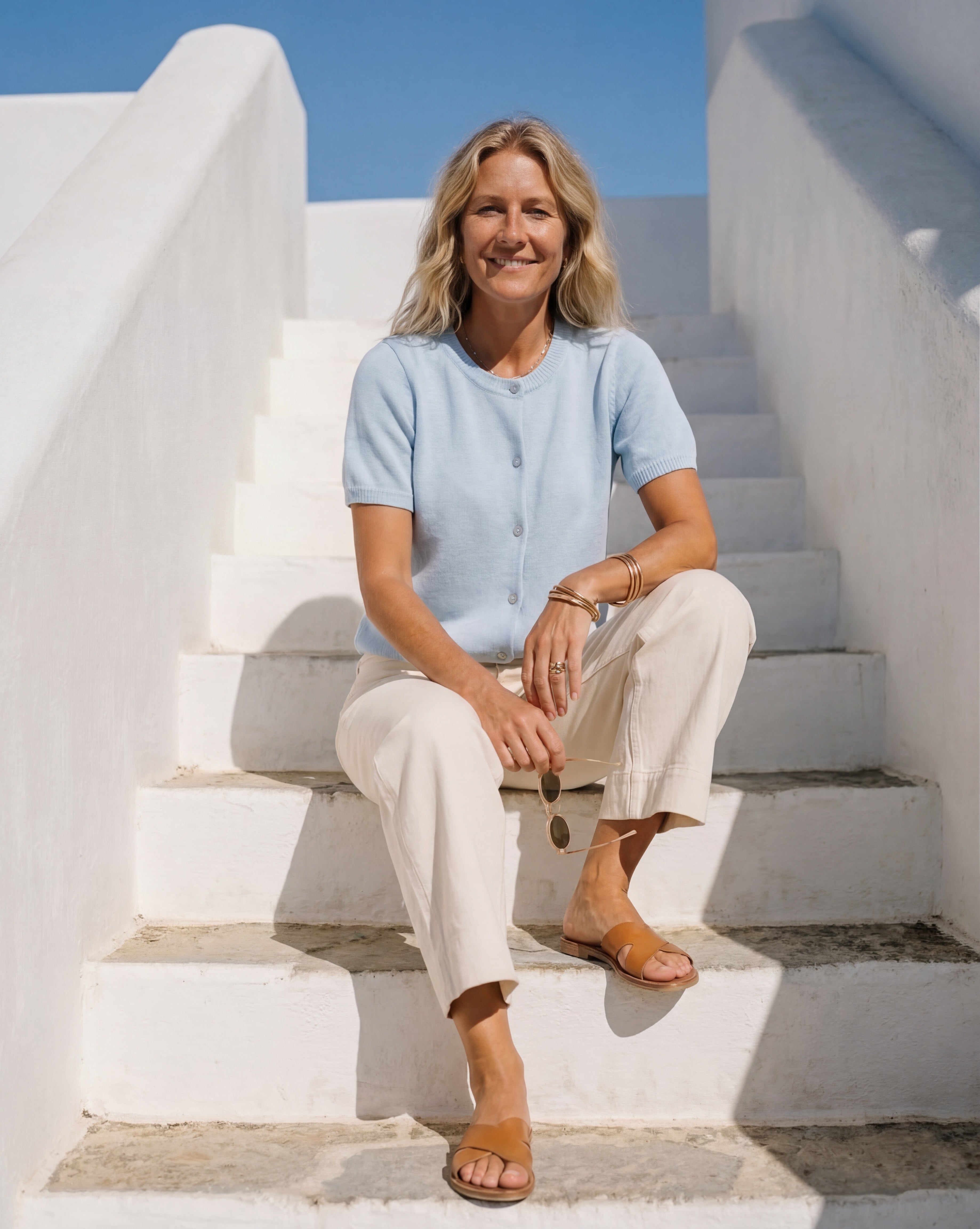 Prepair Hyacinth Knit Cardingan Cardigan Blue