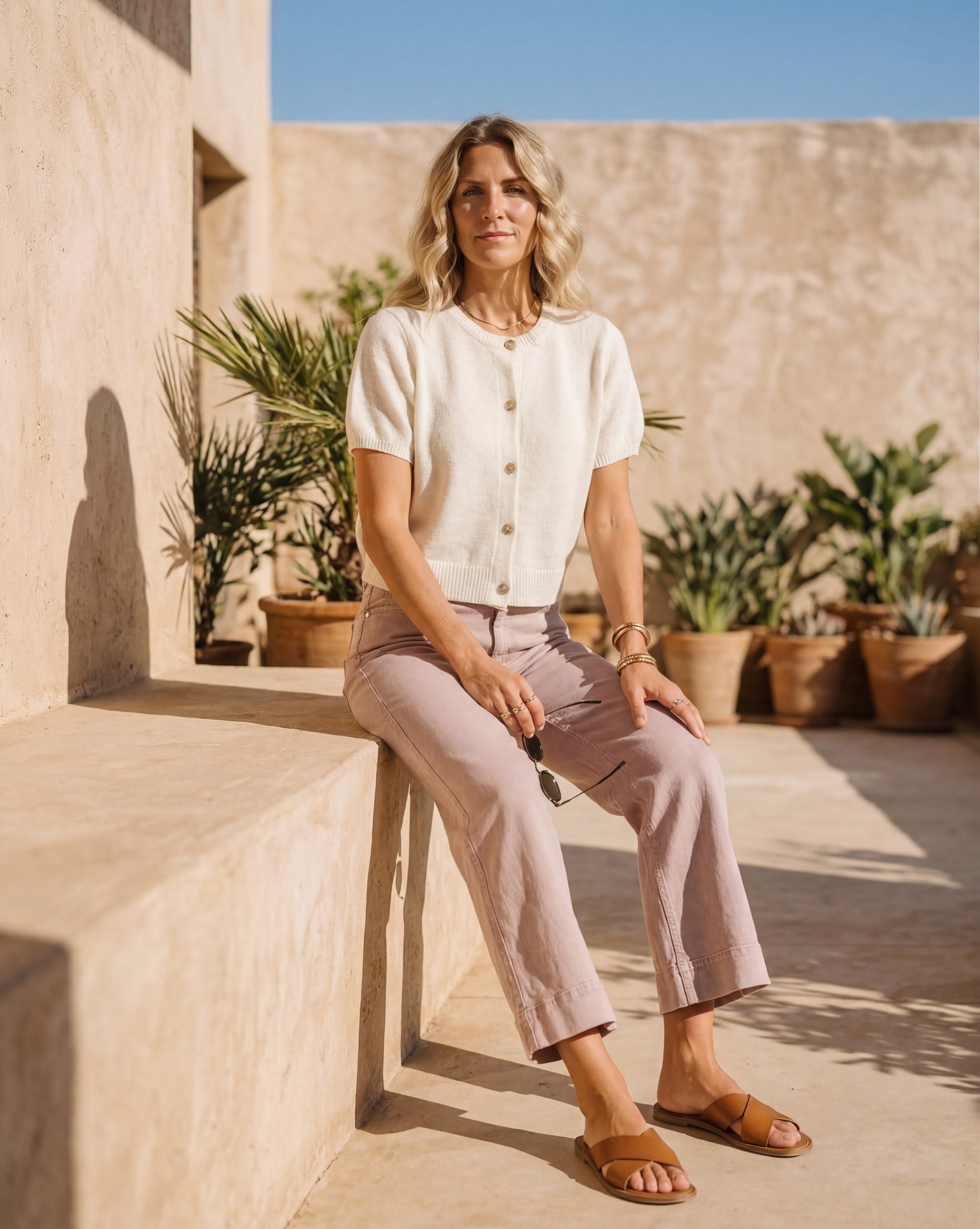 Prepair Hyacinth Knit Cardingan Cardigan Off white