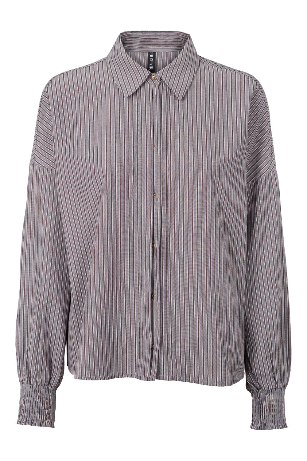 Prepair Lili Blouse Blouse Grey Brown