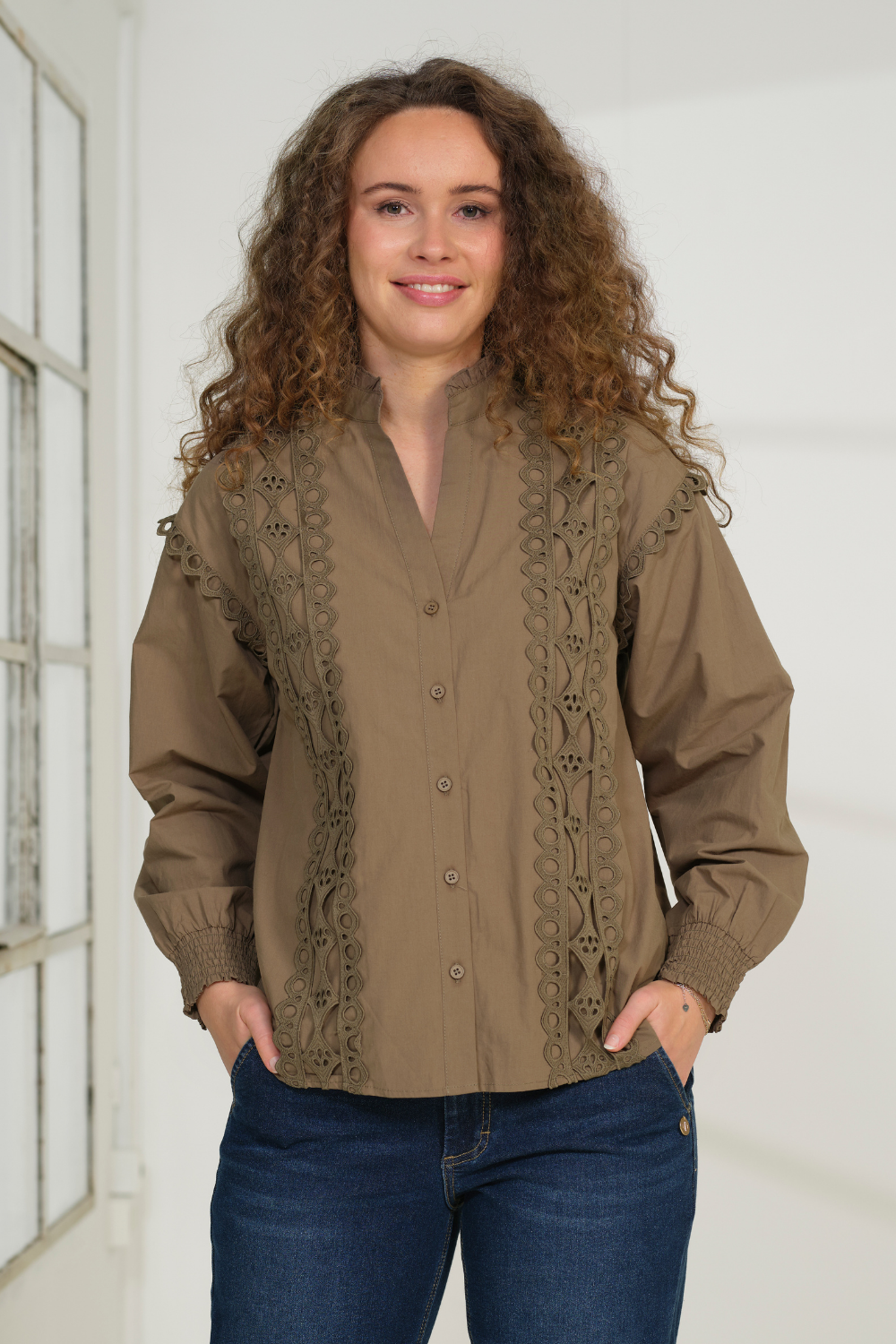 Prepair Monique Blouse Blouse Army