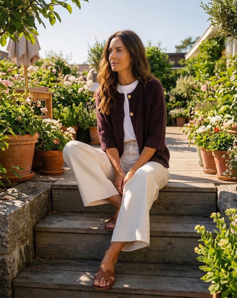 Prepair Naomi Knit Cardigan Cardigan Bordeaux