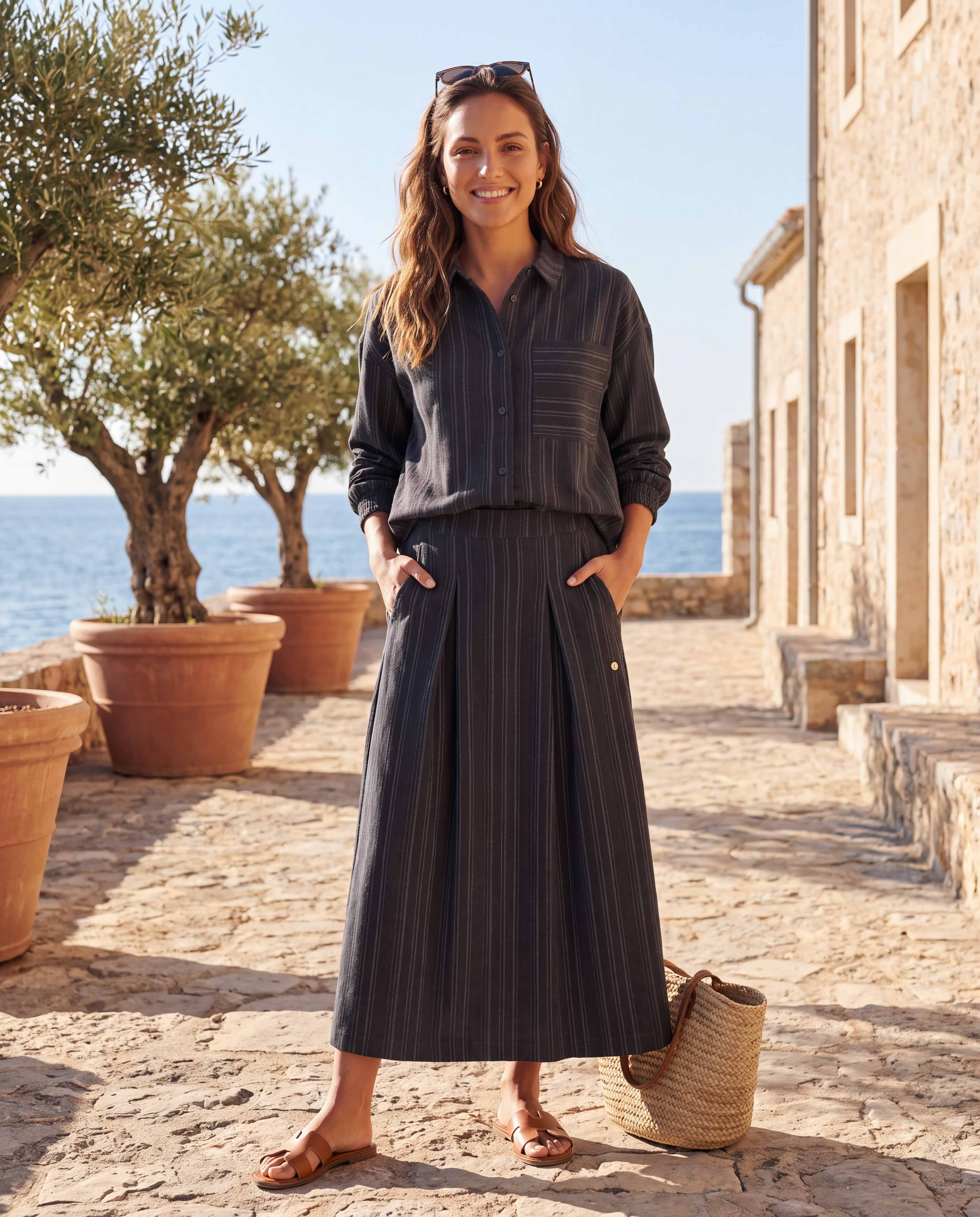Prepair Pauline Skirt Skirt Dusty Blue - ai