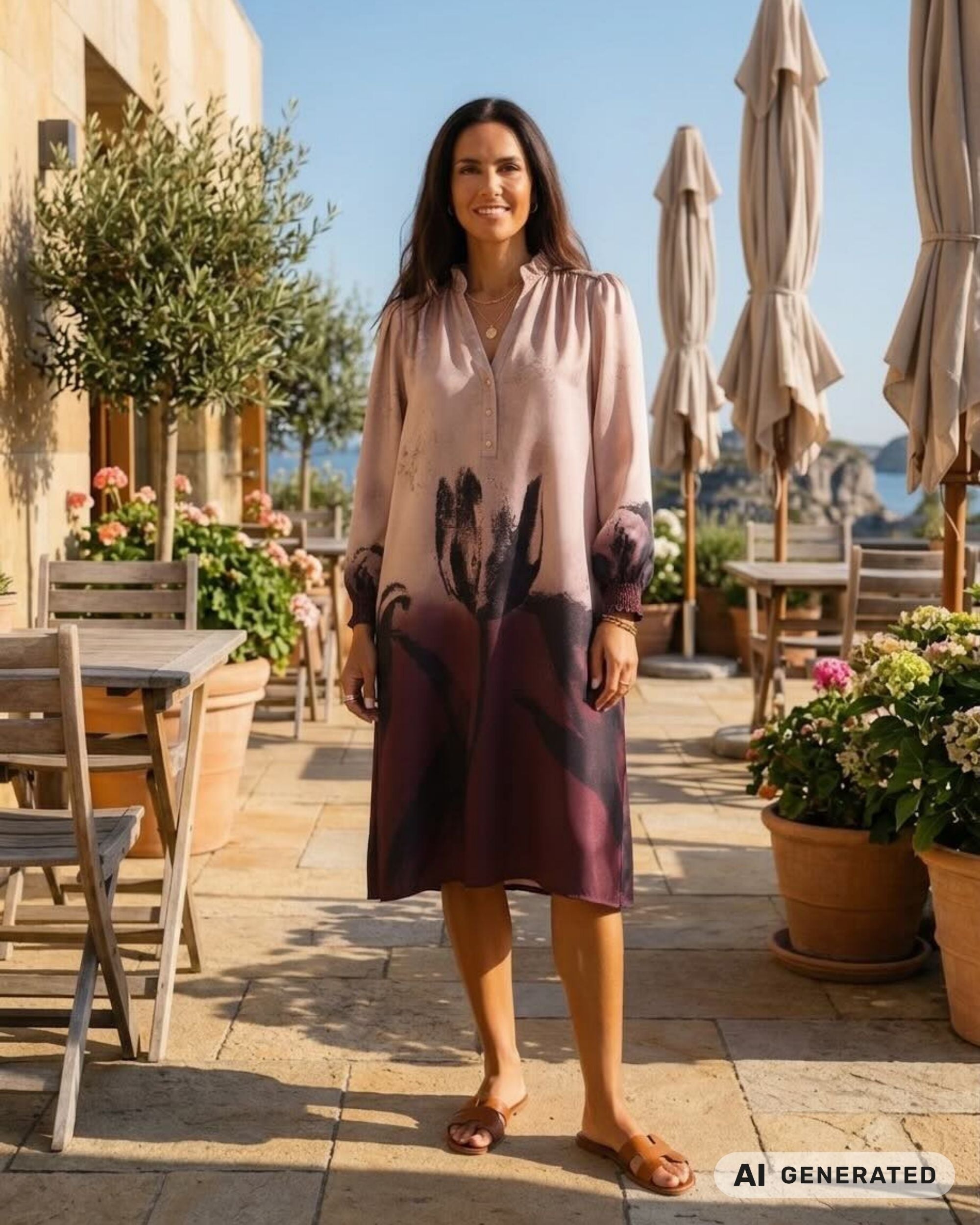 Prepair Signe Dress Dress Rosa Brown