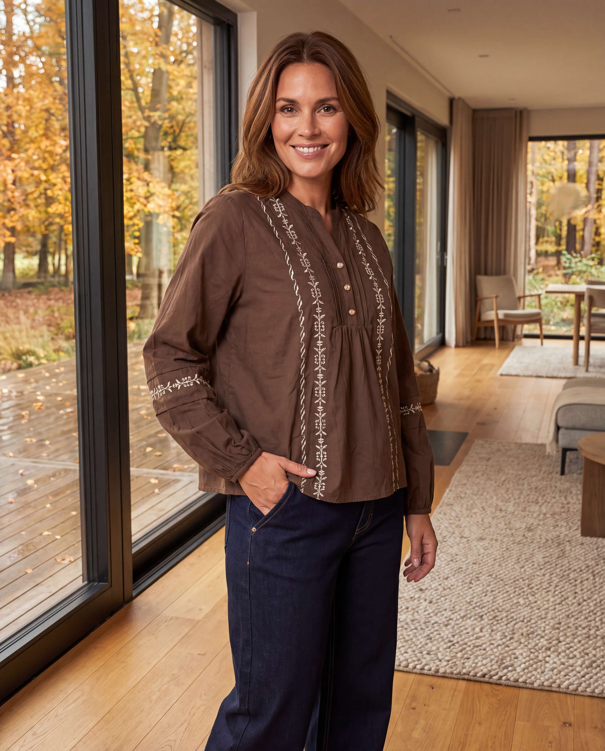 Prepair Siw Blouse Blouse Chocolate