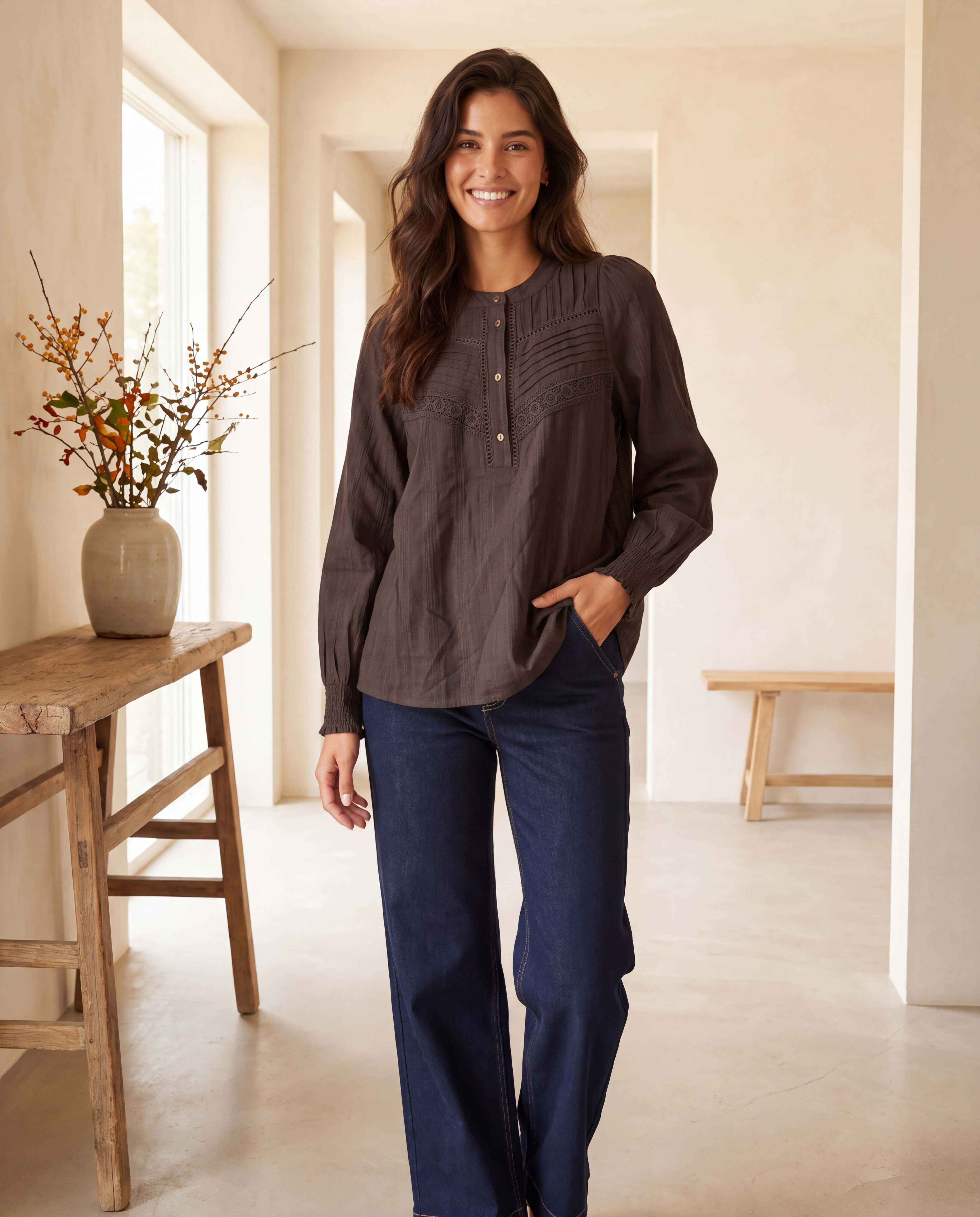Prepair Thea Blouse Blouse Brown