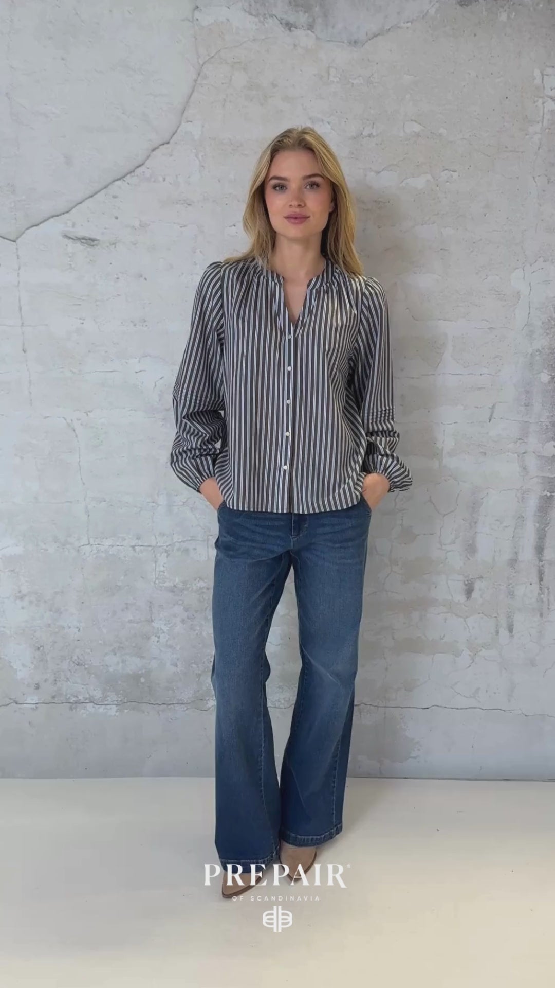 Prepair Harriet Blouse Blouse Blue Brown